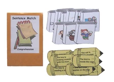 Teacher Made Literacy Center Learning Resource Game Sentence Comprehension