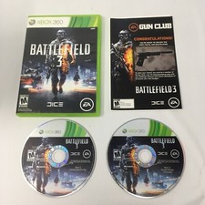 Battlefield 3 (Microsoft Xbox 360, 2011) 2 Disks Set