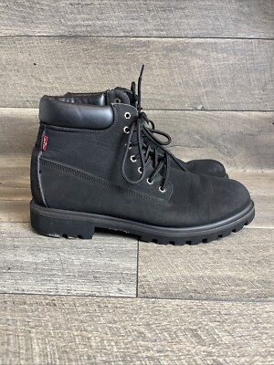 Levis Men's Black Suede Work Boots #518017-A48 Size 13