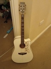 White Tanglewood Guitar