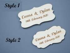 Wooden Personalised Plaque Wedding Anniversary Memory Box Vintage Plaque