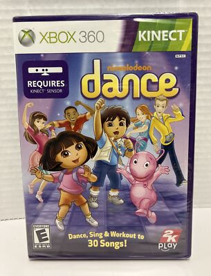 Xbox 360 Nickelodeon Dance Kinect  New Sealed
