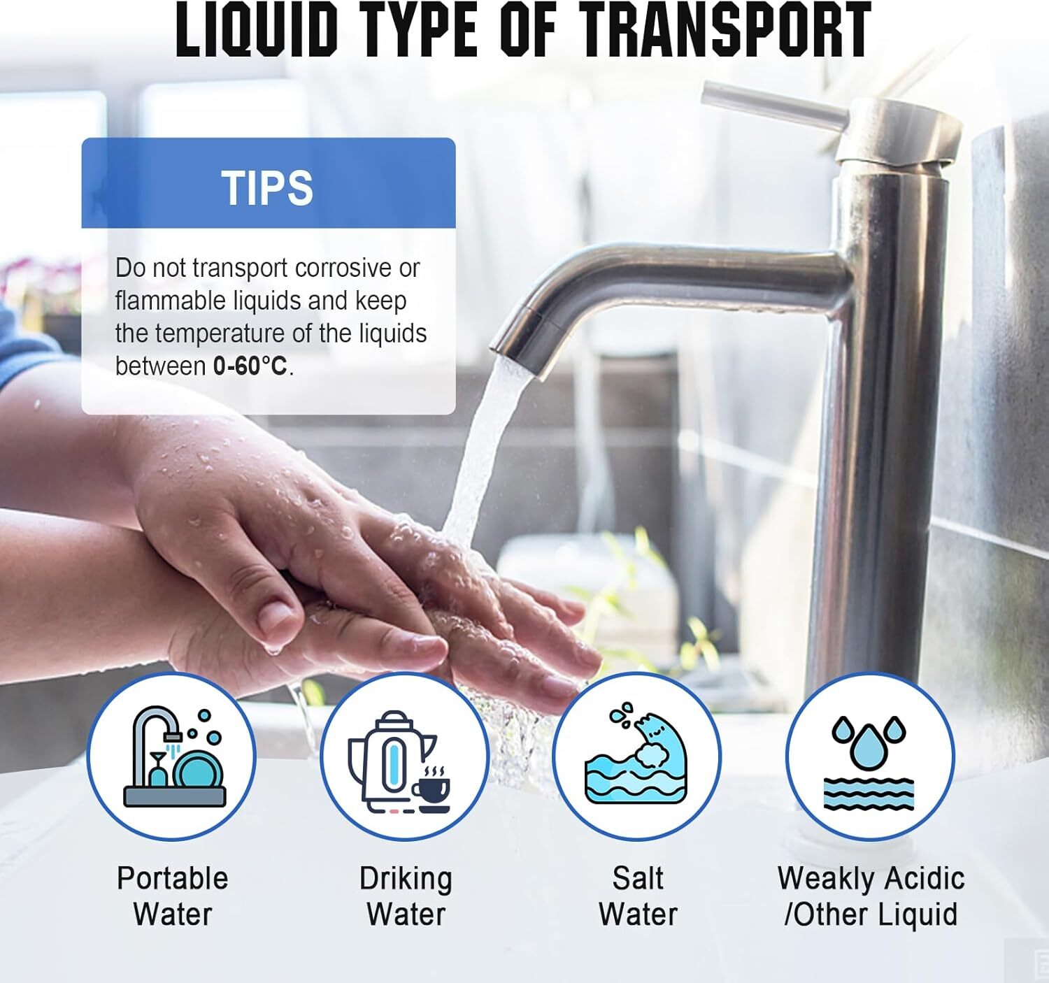 DC HOUSE 110 Volt RV Water Pressure Diaphragm Pump 4GPM 50PSI 33-Series 110V AC 