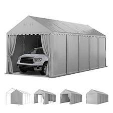 13x32ft Storage Canopy with Sidewalls Outdoor Portable Heavy Duty Shelter Tent