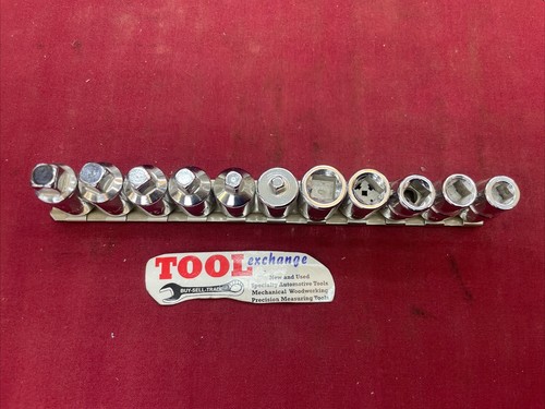 SK Tools 11 Piece 3/8-Inch Drive Pipe Plug Socket Set 19781 - Picture 2 of 3