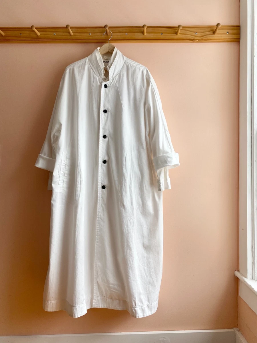 Veritecoeur Japan oversized white cotton duster trench coat shop