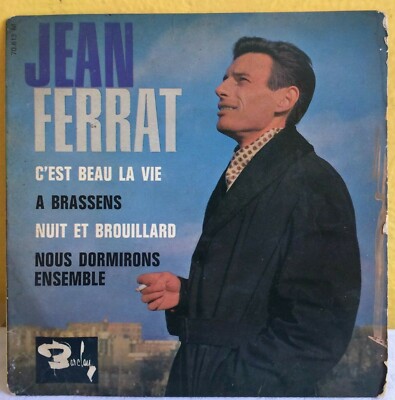 JEAN FERRAT -C'EST BEAU LA VIE / NUIT ET BROUILLARD- FRENCH 7'' EP PS CHANSON