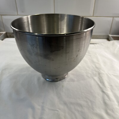 KitchenAid Classic Neigekopf Mixer Edelstahl Schüssel Ersatz 4,5L K45 (sw)