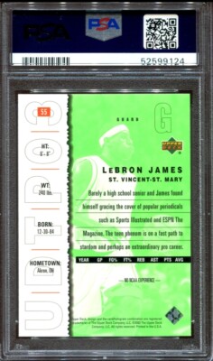 2003 UD Lebron James ルーキーカード PSA10 RC LEBRON JAMES 2003-04 UPPER DECK PREMIUM PLAY MAKERS RC ROOKIE | eBay