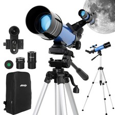 Telescope for Adults Astronomy Beginners Kids 70mm Aperture Refractor Telescopes