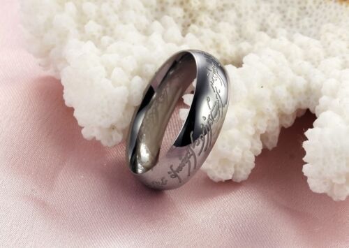 LE SEIGNEUR DES ANNEAUX:BILBO LE HOBBIT:BAGUE EN ACIER POUR MINI BUDGET 55 A 63 - Picture 8 of 10