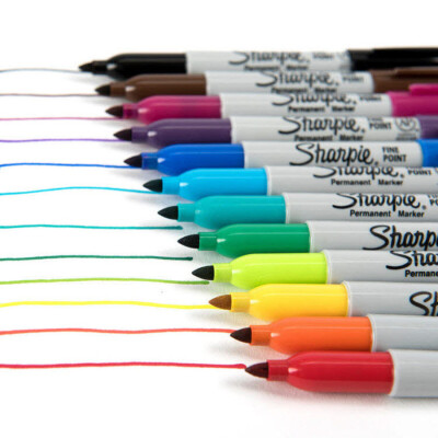Sharpie Permanent Markers ~ Fine Point Set ~ Assorted Colors