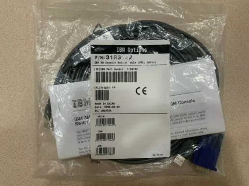 NEW IBM 3M KVM CONSOLE SWITCH CABLE (USB) 31R3132 FRU 31R3145 MPN 520-366-503