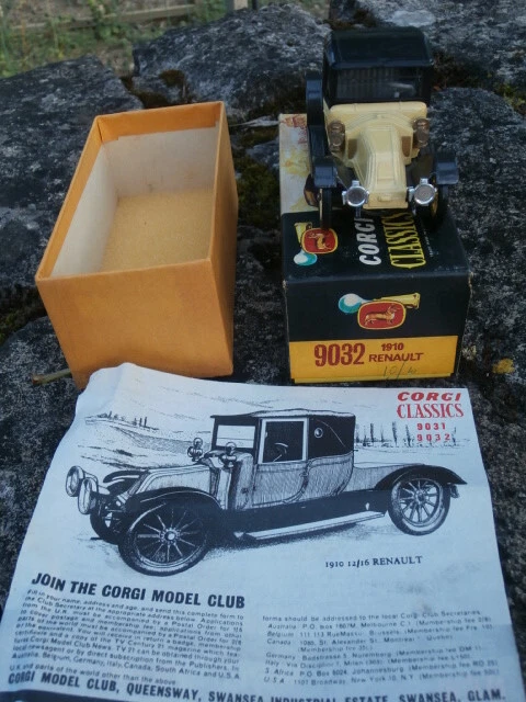 CORGI CLASSICS: 9032 Renault 12/16 1910 Neuwertig/Mint incl. Club Leaflet in OVP - Bild 2 von 4