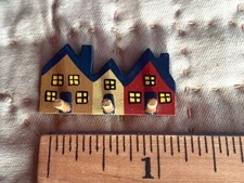 Vintage Dollhouse Miniature Artist B. Gibson Signed Wooden  Peg  Hat Coat Rack