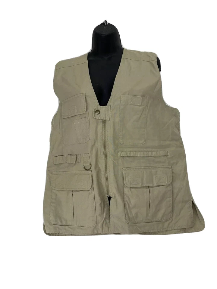 Chasm Womens Outdoor Fishing Hunting Vest Size Medium 8/10 Tan EUC Nice - Image 3 of 4