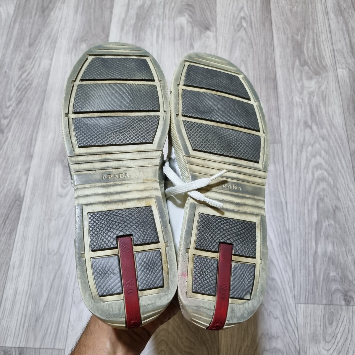 Prada Shoes Sport Leather/Suede Comfort Lace Up Low Sneakers