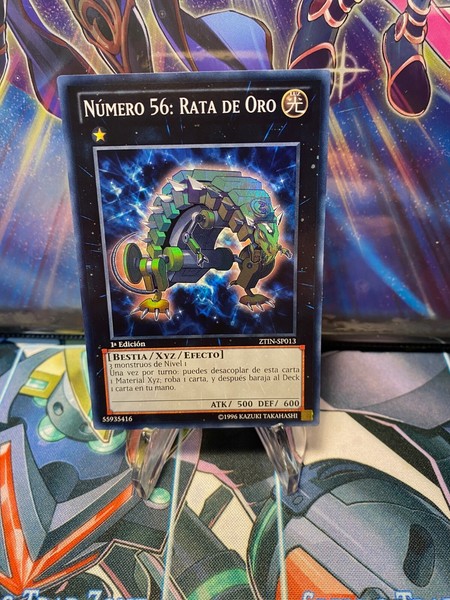 Yu-Gi-Oh! Number 56: Gold Rat Super Rare ZTIN-SP013 1st Edition Spanish NM