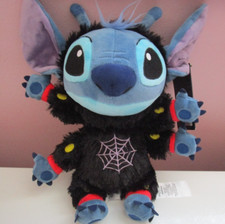New Disney Parks Stitch Halloween Plush w Spider Costume 13 in tall w tags