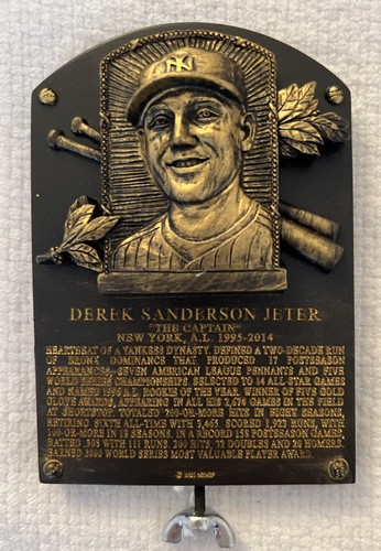 NY YANKEE STADIUM HALL OF FAME REPLICA PLAQUE SGA HOF DEREK JETER MARIANO RIVERA - Picture 9 of 12