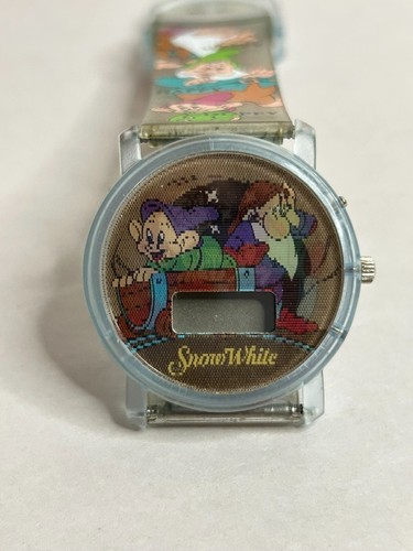 Orologio digitale Disney Biancaneve e i sette nani nuovo vintage cinturino plastica - Foto 2 di 3