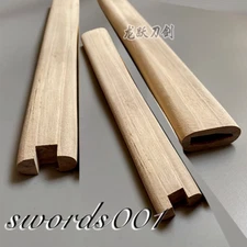 26CM Katana Bare Wood Handle Naked Tsuka for Japanese Samurai Katana Sword DIY