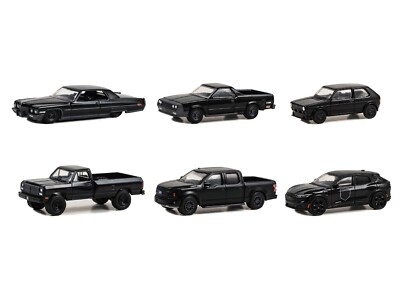 Greenlight Black Bandit 6 Piece Set Series 28 1/64 Diecast Model