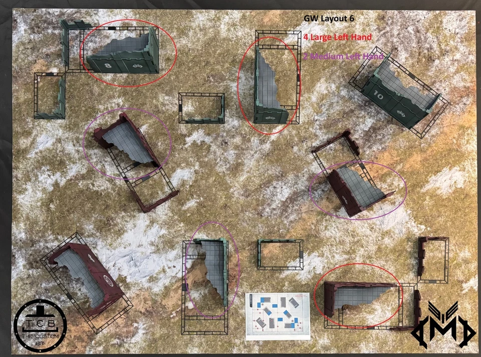 Foldable Chapter Approved Compatible 3D Printed Tournament Terrain Pack - Image 4 of 4