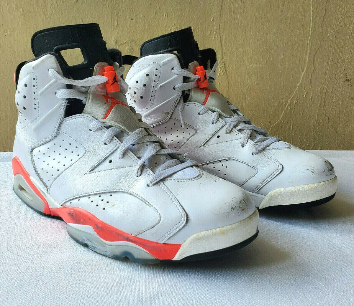 【US10.5】 AIR JORDAN 6 RETRO 384664-123 Nike Air Jordan 6 Retro 'White Infrared' 2014 - 384664 123