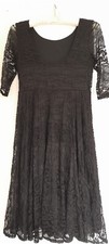 river island black lace dress