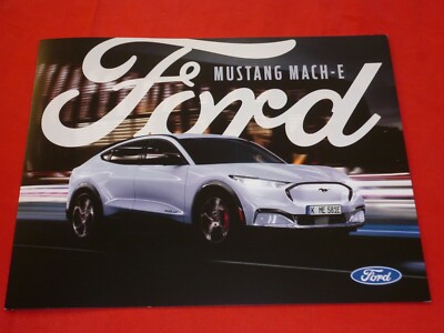 FORD Mustang Mach-E + Mach-E AWD Prospekt Brochure Depliant Folleto von 2020