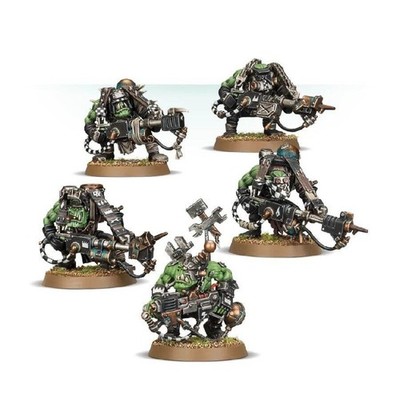 Warhammer 40k Orks - 5x Ork Lootas Burna Boyz - Gussrahmen