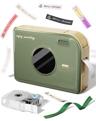 Ribbon Label Maker with Waterproof Labels, A30 Bluetooth Mini Label Maker Mac...