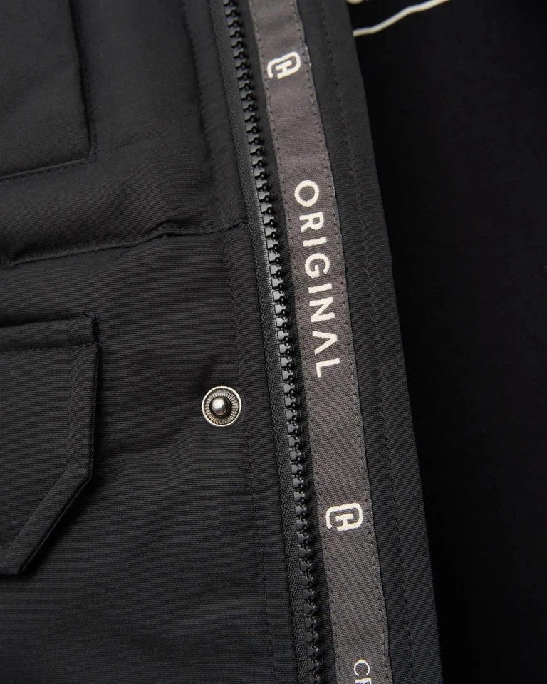 Mens Crosshatch Milwaka Padded Puffer Bomber Hooded Full Zip Jacket - Image 4 of 4