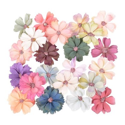 Künstliche Seidenblumenköpfe 6-Blütenblatt für DIY Indoor Hochzeit für Home