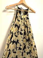 French Halter Floral Flowing Maxi Dress