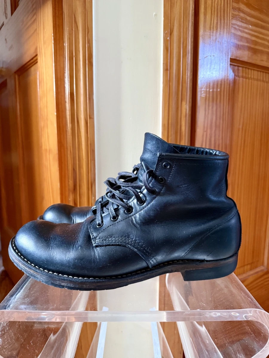Red Wing Shoes Lace Up Black Boots for Men for Sale | Shop New