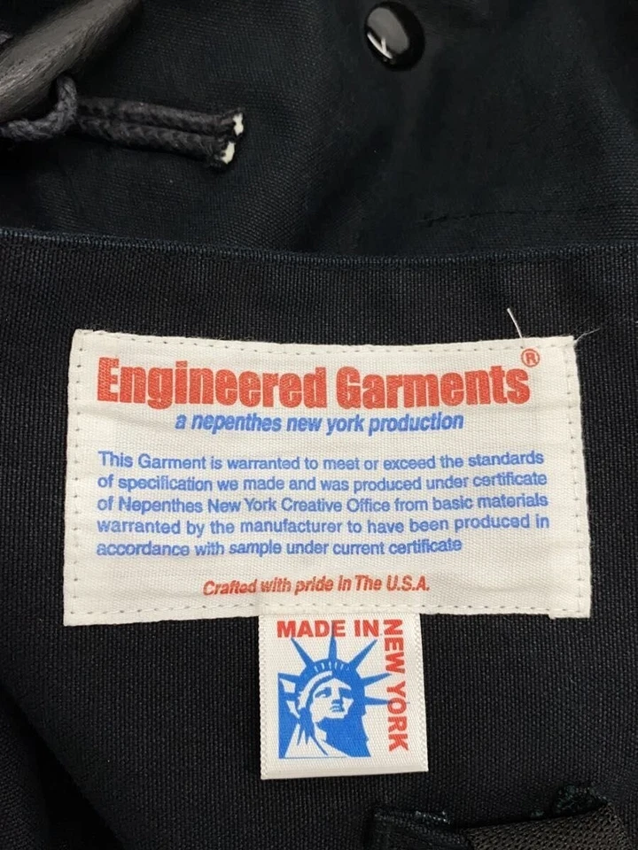 Mens Engineered Garments Engineered Garments Coat M Cotton BLK - Image 4 of 4