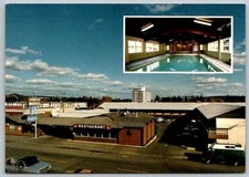 Prince George B.C. Camelot Court Motel & Restaurant Canada Postcard