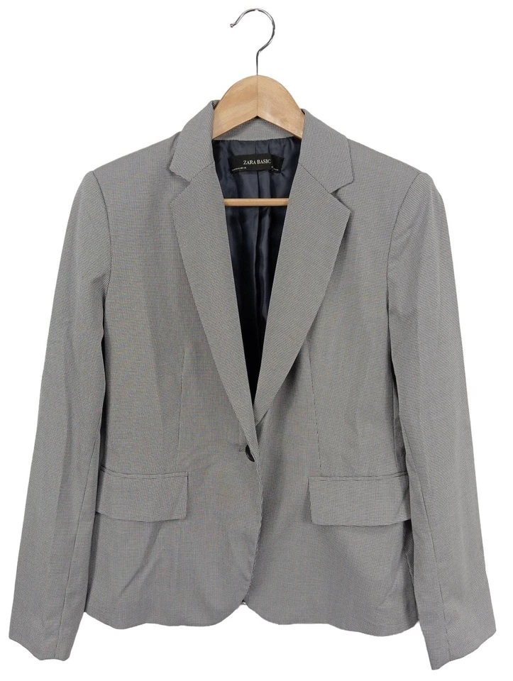 ZARA BASIC Blazer court Dames Blazer T EU 40 gris clair style décontracté - Photo 1/4