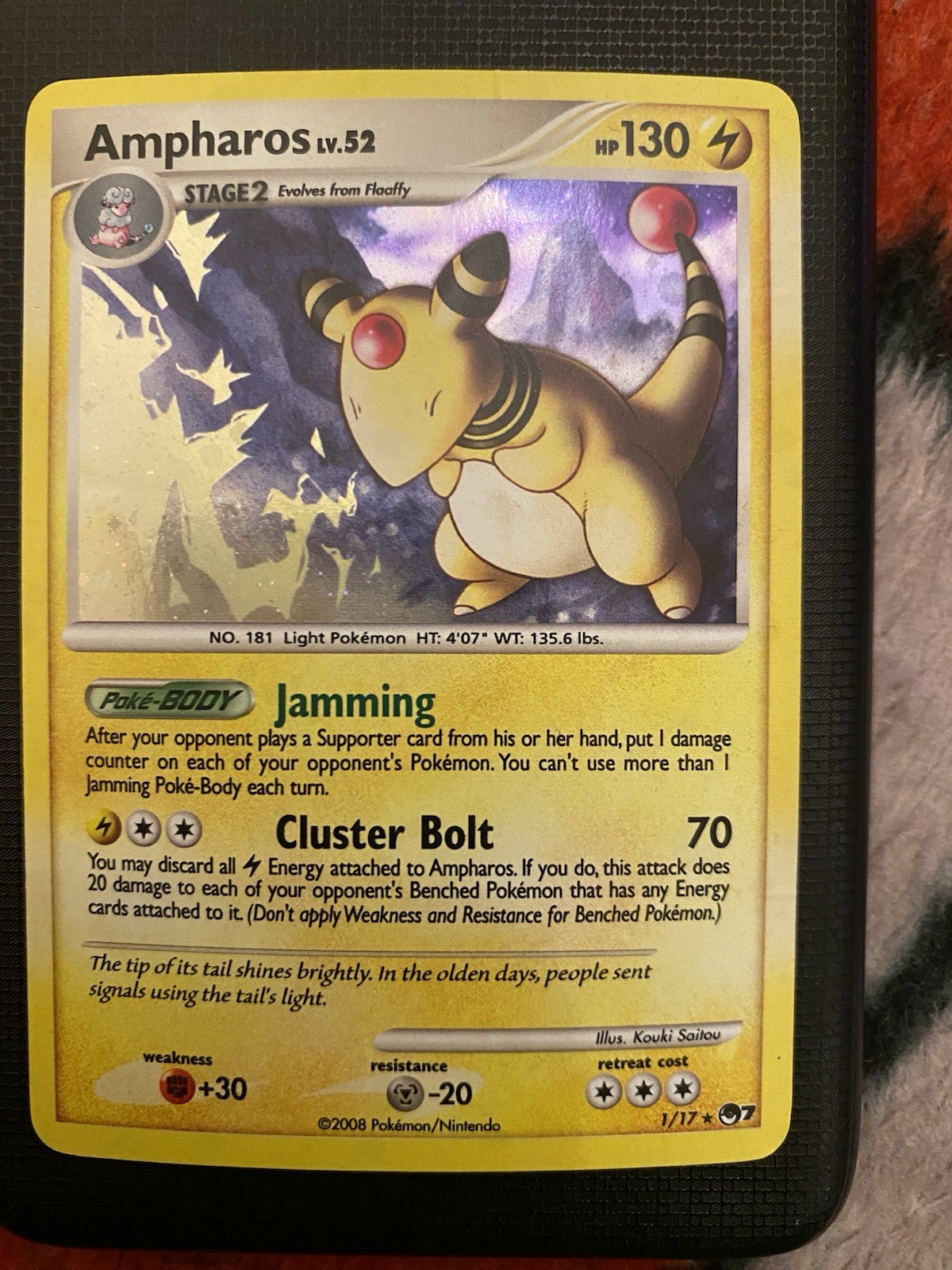 Ampharos 1/17 Pop Series 7 Holo Pokemon Tcg Card