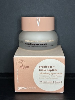 glowoasis Probiotics + Triple Peptide Eye Cream Vit C & Niacinamide $48 MSRP