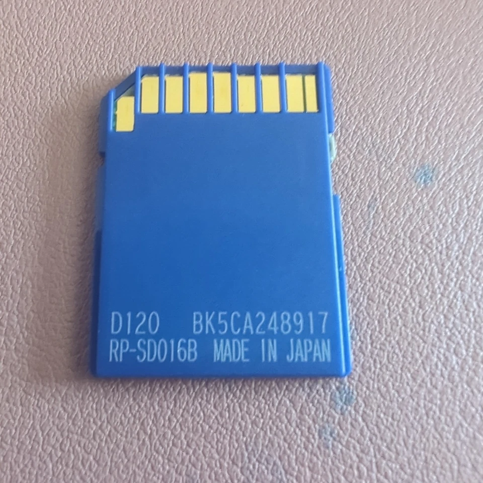 Panasonic Genuine 16MB SD Memory Card RP-SD0016B Made in Japan Rare Vintage Work - Image 3 of 4