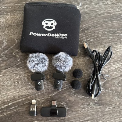 PowerDeWise 2 lapel microphone Interview Set