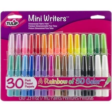 I Love To Create Tulip Dimensional Fabric Paint Set .23oz 30/Pkg-Rainbow