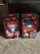 NEW CARE BEARS x Stranger Things Cheer ELEVEN + Grumpy DEMOGORGON 12" Plush