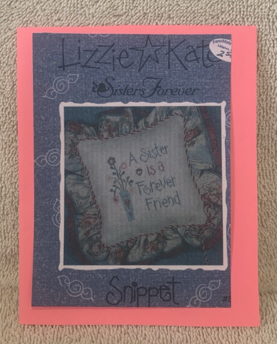 2000 Lizzie & Kate SISTERS FOREVER Counted Cross Stitch Pattern #S13 - GUC
