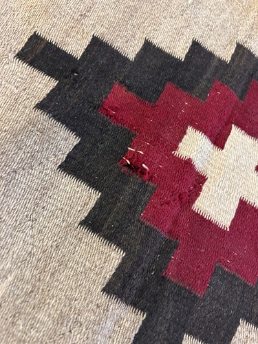 1920-30’s Antique Navajo Rug w/ Natural Dyes - Picture 5 of 6