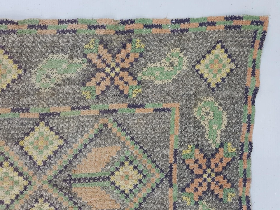 Vintage Traditional Turkish Handmde Wool Runner 138x62cms - Image 3 of 4