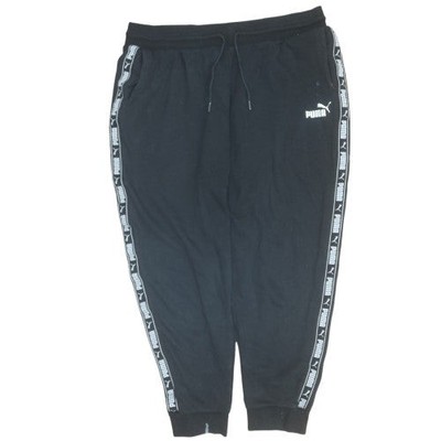 Puma Jogginghose Herren schwarz XL mit Logo Tape Besatz